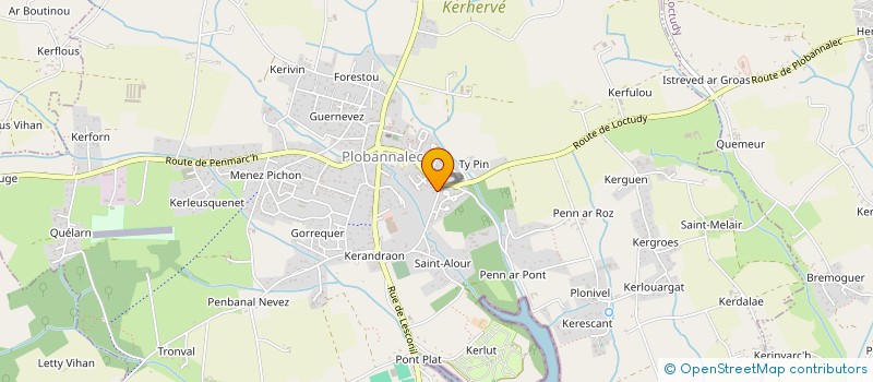 localisation de l'entreprise HA2B INVESTISSEMENT  PLOBANNALEC-LESCONIL