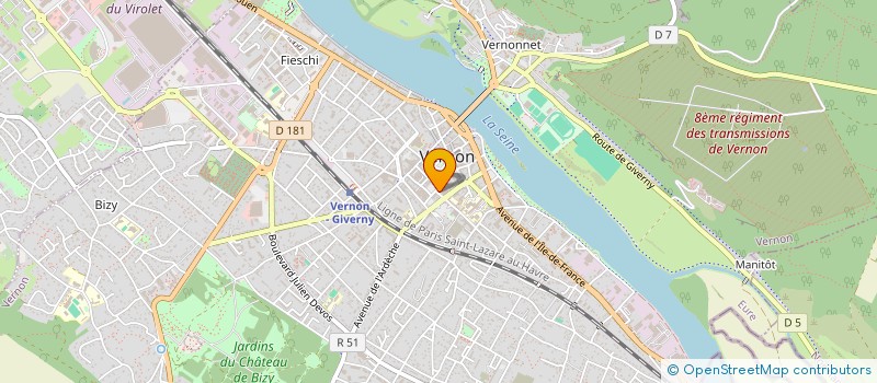 localisation de l'entreprise HA2C  VERNON