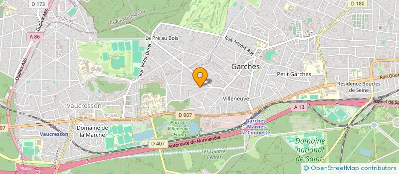 localisation de l'entreprise HAA à GARCHES