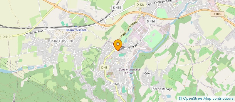 localisation de l'entreprise HAACK'CELER TRANSPORT  RENAGE