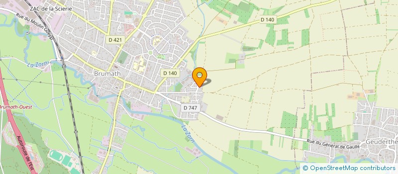 localisation de l'entreprise HAARMONIE  BRUMATH