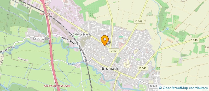 localisation de l'entreprise HAAS à BRUMATH