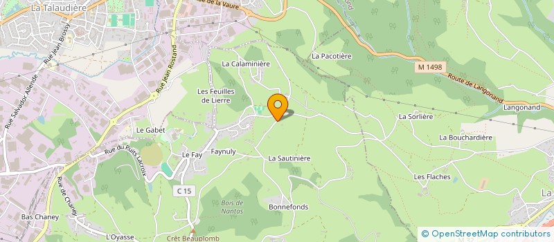 localisation de l'entreprise HAAS  SAINT-JEAN-BONNEFONDS