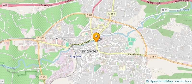 localisation de l'entreprise HAAS BATIMENT à BRIGNOLES