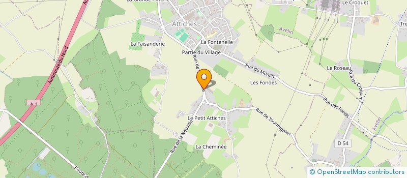 localisation de l'entreprise HAAS RP à ATTICHES