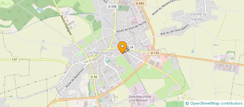 localisation de l'entreprise HAAS SERVICES  LE NEUBOURG