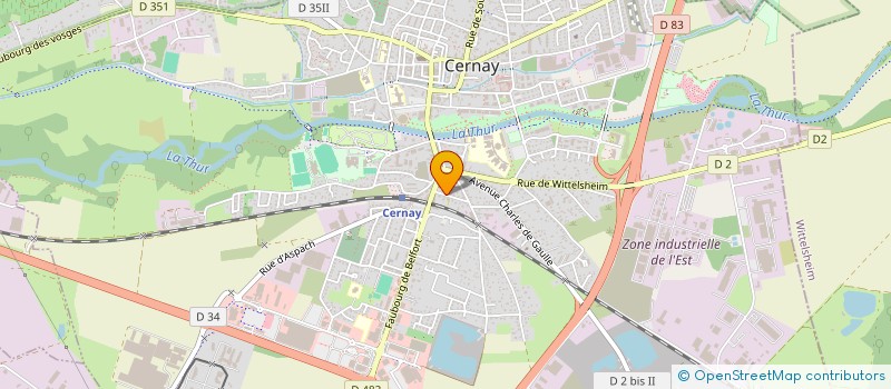 localisation de l'entreprise HAASCYCLING à CERNAY