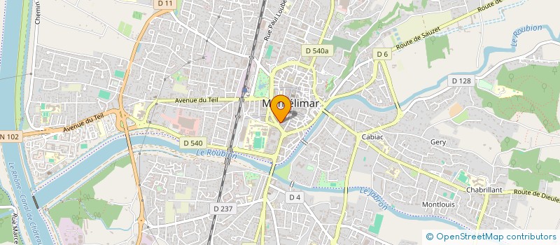 localisation de l'entreprise HAB à MONTELIMAR