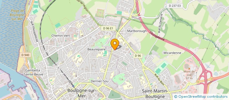 localisation de l'entreprise HAB à SAINT-MARTIN-BOULOGNE