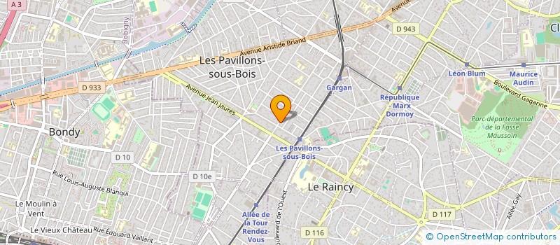 localisation de l'entreprise HAB DISTRIBUTION à LES PAVILLONS-SOUS-BOIS
