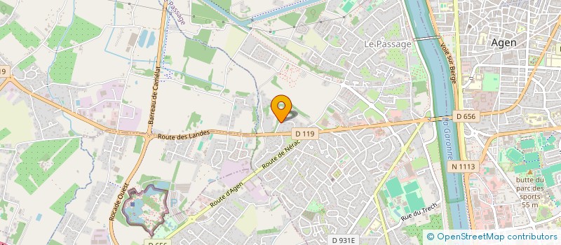 localisation de l'entreprise HAB-INNOV  PROMOUVOIR L'HABITAT INTERGENERATIONNEL, PARTICIPATIF, INCLUSIF, LOCAL  LE PASSAGE