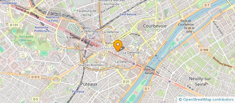 localisation de l'entreprise HAB TRANSPORTS à COURBEVOIE