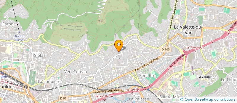 localisation de l'entreprise HABA  TOULON