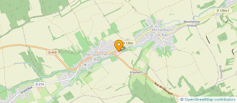 localisation de l'entreprise HABE ET FILS à RANSPACH-LE-BAS