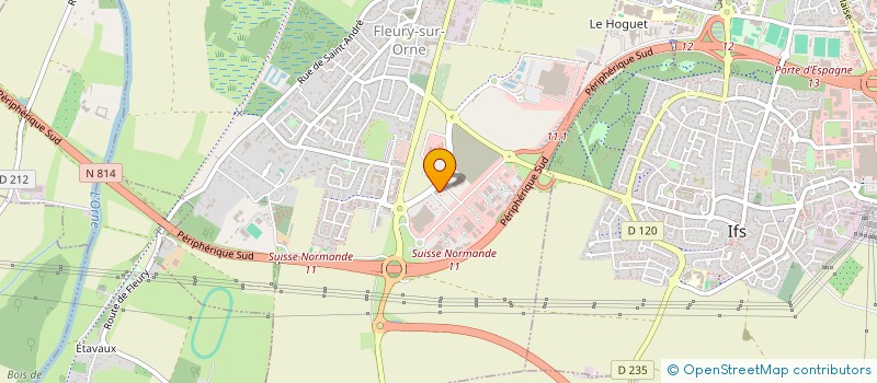 localisation de l'entreprise HABI PRO à FLEURY-SUR-ORNE