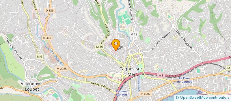localisation de l'entreprise HABIB à CAGNES-SUR-MER