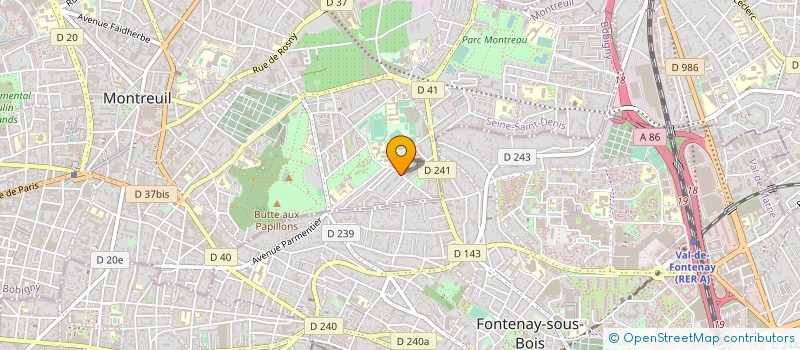 localisation de l'entreprise HABIB FRERES à MONTREUIL