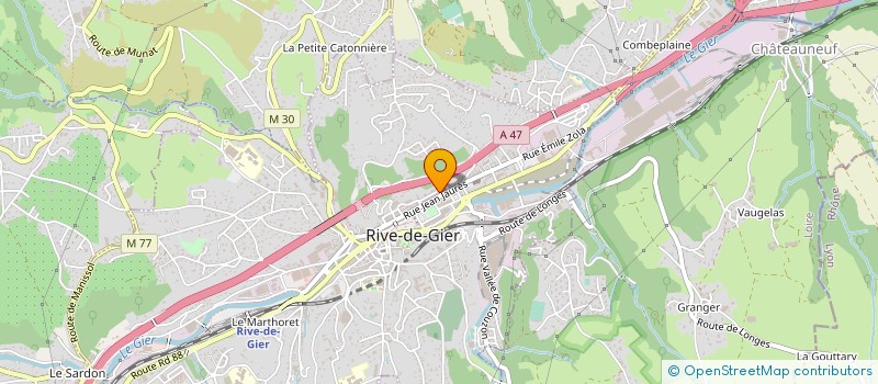 localisation de l'entreprise HABIB TRANSPORT à RIVE-DE-GIER