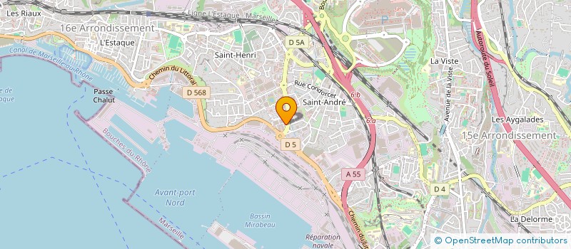 localisation de l'entreprise HABIB TRAVAUX BATIMENT à MARSEILLE