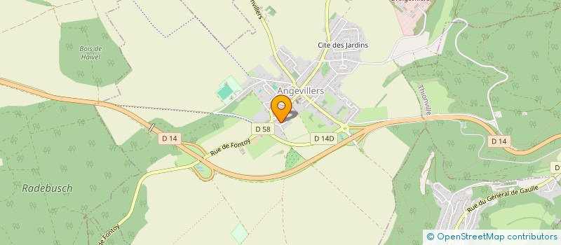 localisation de l'entreprise HABIDIAG & RENOV  ANGEVILLERS