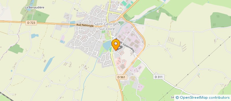 localisation de l'entreprise HABIL IMMO  SAINT-GEORGES-SUR-LOIRE