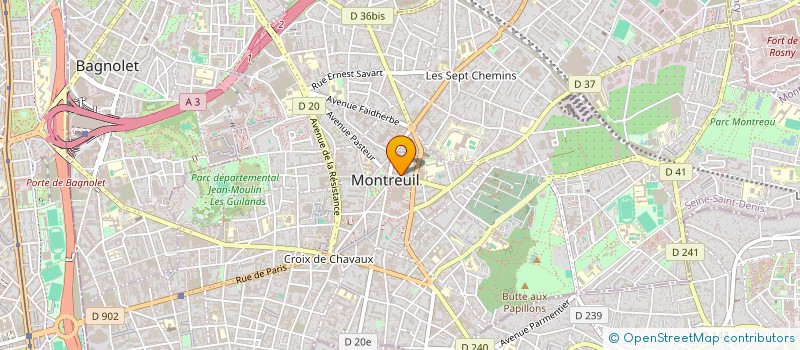 localisation de l'entreprise HABILLE TOUT à MONTREUIL