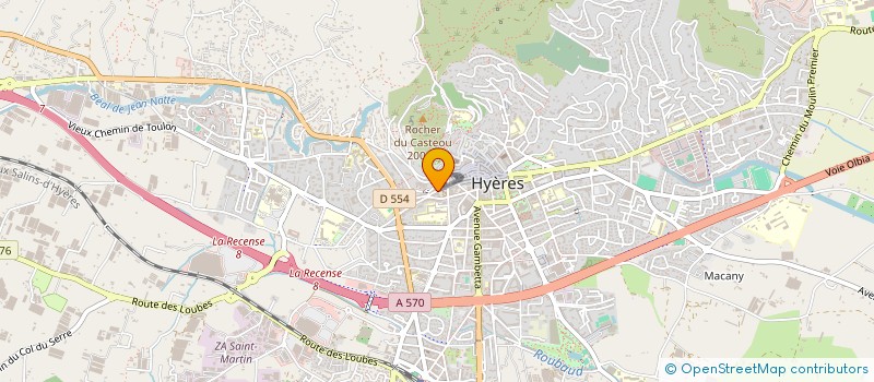 localisation de l'entreprise HABITAL à HYERES