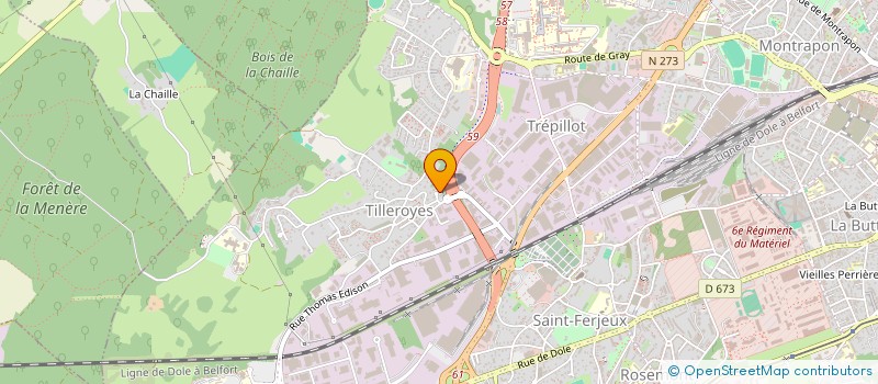 localisation de l'entreprise HABITAT 13  BESANCON