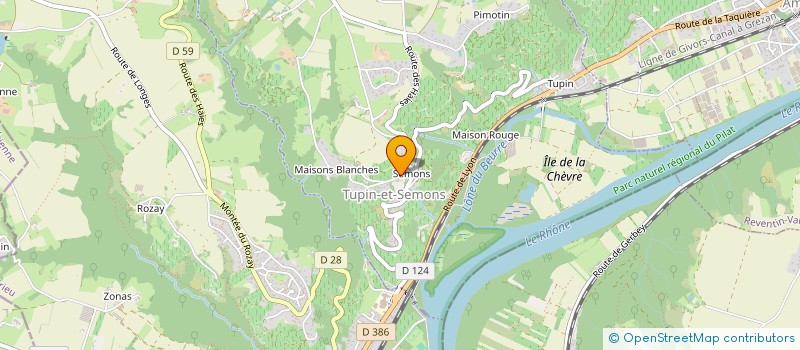 localisation de l'entreprise HABITAT 38 SOLAIRE  TUPIN-ET-SEMONS