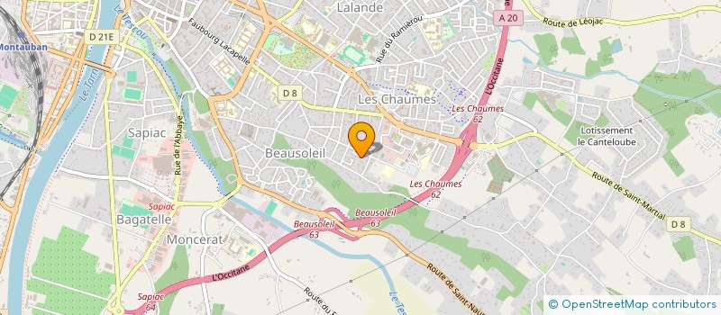 localisation de l'entreprise HABITAT 82 à MONTAUBAN