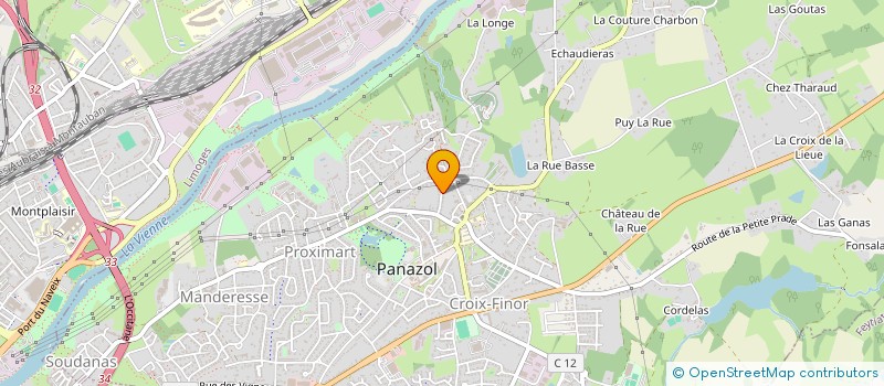 localisation de l'entreprise HABITAT 87 à PANAZOL