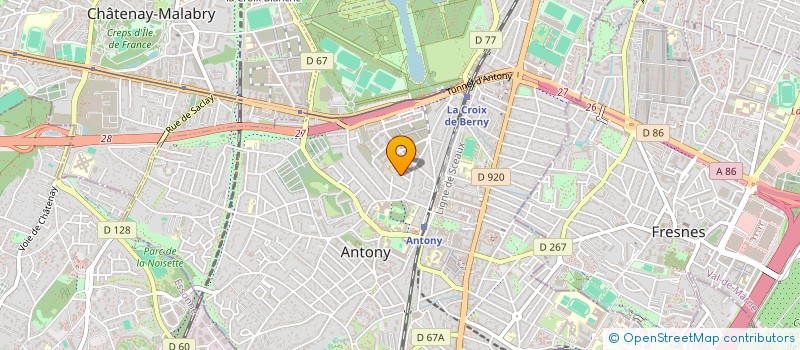 localisation de l'entreprise HABITAT 92 à ANTONY