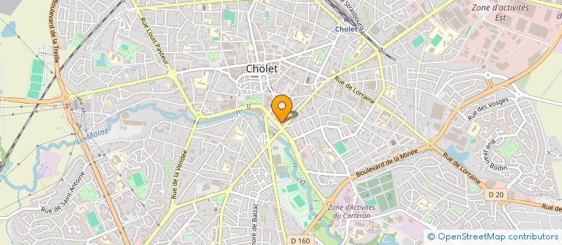 localisation de l'entreprise HABITAT + à CHOLET