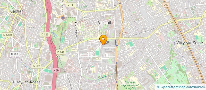 localisation de l'entreprise HABITAT 97 à VILLEJUIF