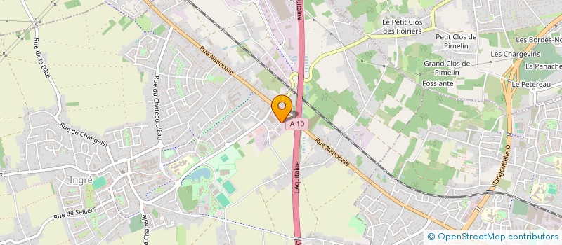 localisation de l'entreprise HABITAT + à INGRE