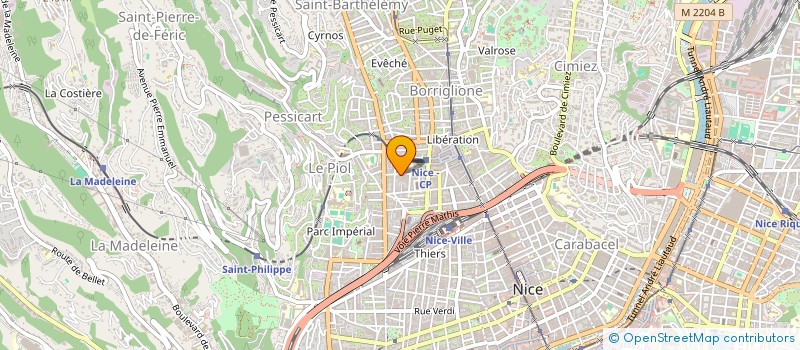 localisation de l'entreprise HABITAT AGENCEMENT SECOND OEUVRE  NICE