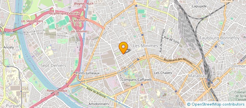 localisation de l'entreprise HABITAT BIOSOLIDAIRE à TOULOUSE