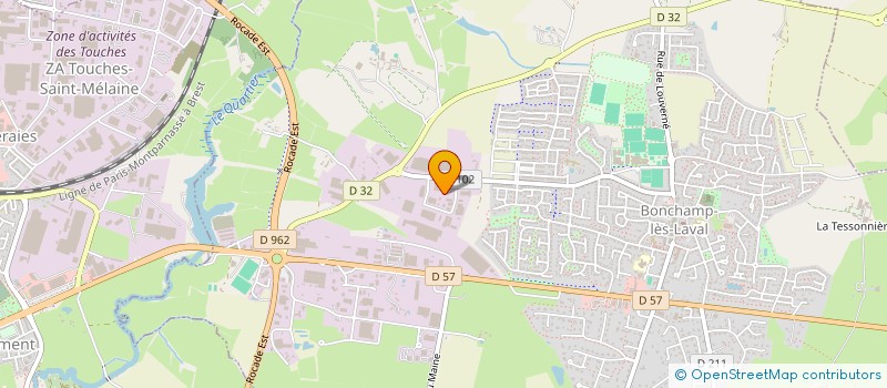 localisation de l'entreprise HABITAT CLEANECO  BONCHAMP-LES-LAVAL