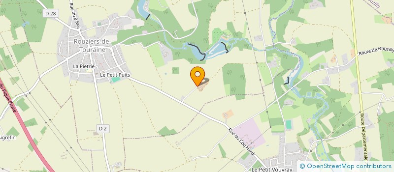 localisation de l'entreprise HABITAT COLLECTIF GEORGERIE  ROUZIERS-DE-TOURAINE