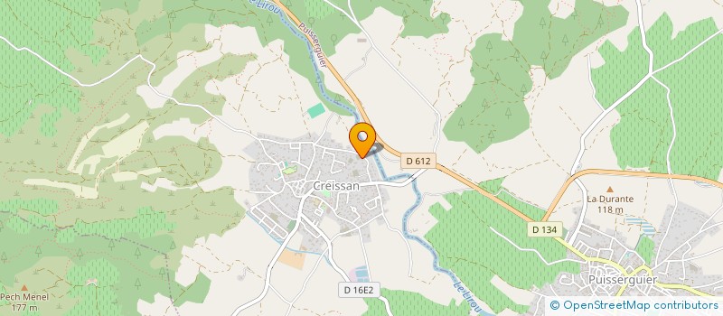 localisation de l'entreprise HABITAT CONCEPT 34  CREISSAN