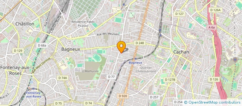 localisation de l'entreprise HABITAT CONCEPT à BAGNEUX