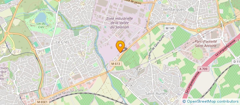 localisation de l'entreprise HABITAT CONCEPT à VENDARGUES