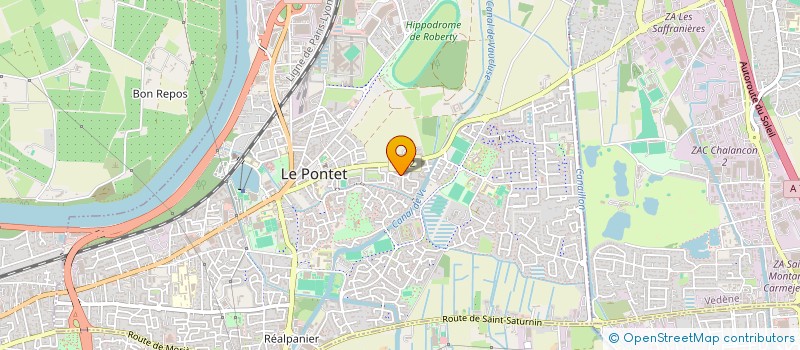 localisation de l'entreprise HABITAT CONCEPT  LE PONTET