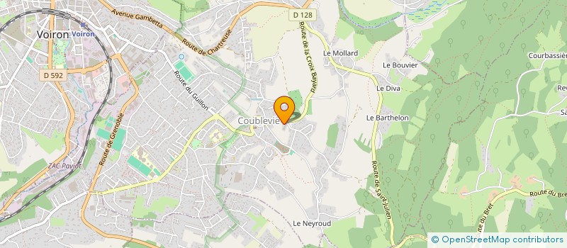 localisation de l'entreprise HABITAT CONCEPT PLATRERIE  COUBLEVIE