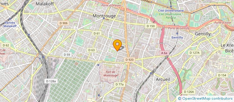localisation de l'entreprise HABITAT CONCEPT RENOVATION à MONTROUGE