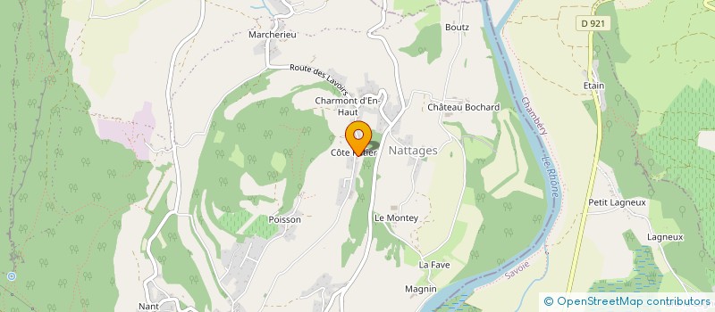 localisation de l'entreprise HABITAT CONCEPT RHONE ALPES à PARVES ET NATTAGES