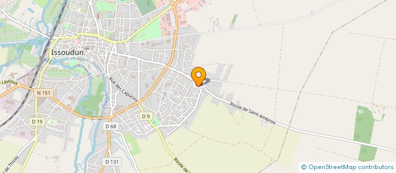localisation de l'entreprise HABITAT CONFORT à ISSOUDUN