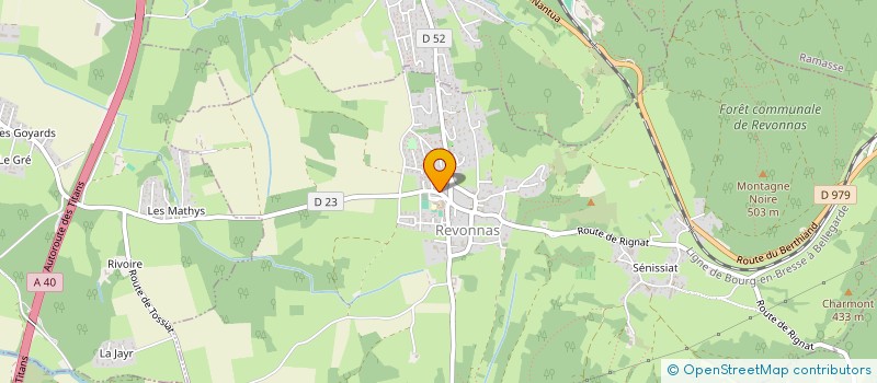 localisation de l'entreprise HABITAT CONFORT  REVONNAS