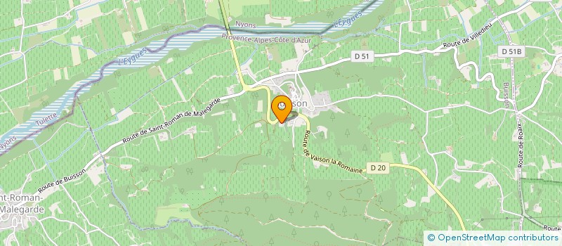 localisation de l'entreprise HABITAT CONFORT  VAISON-LA-ROMAINE