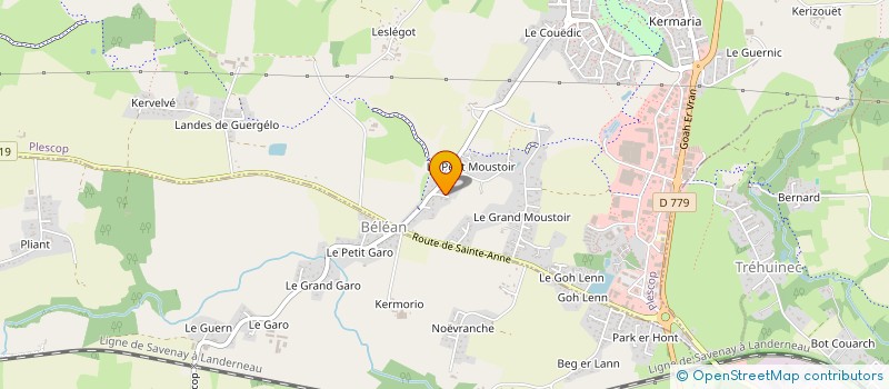 localisation de l'entreprise HABITAT CONFORT ENERGIES  PLESCOP